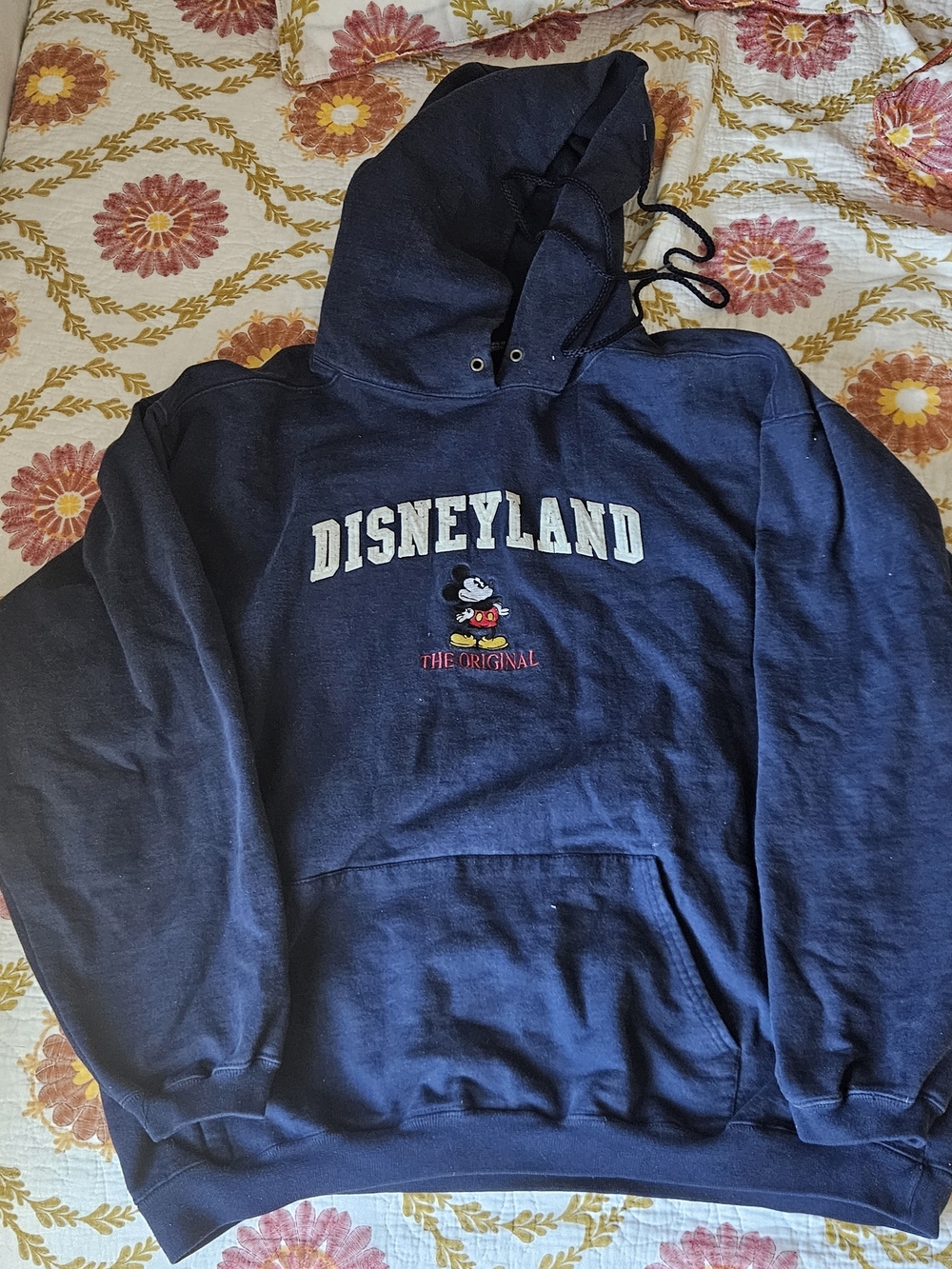 Disneyland Navy Hoodie with Mickey Graphic